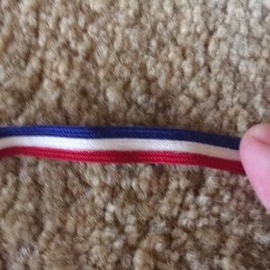 Vintage Sewing trim red white and blue about 7 yards